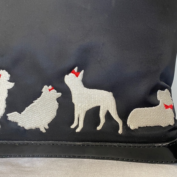 Lulu Guinness Black Nylon with Dog Motif - Picture 5 of 17